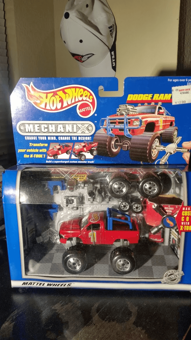 Hot Wheels Mechanix · Dodge Ram Build-It Kit (Sealed 1990s)