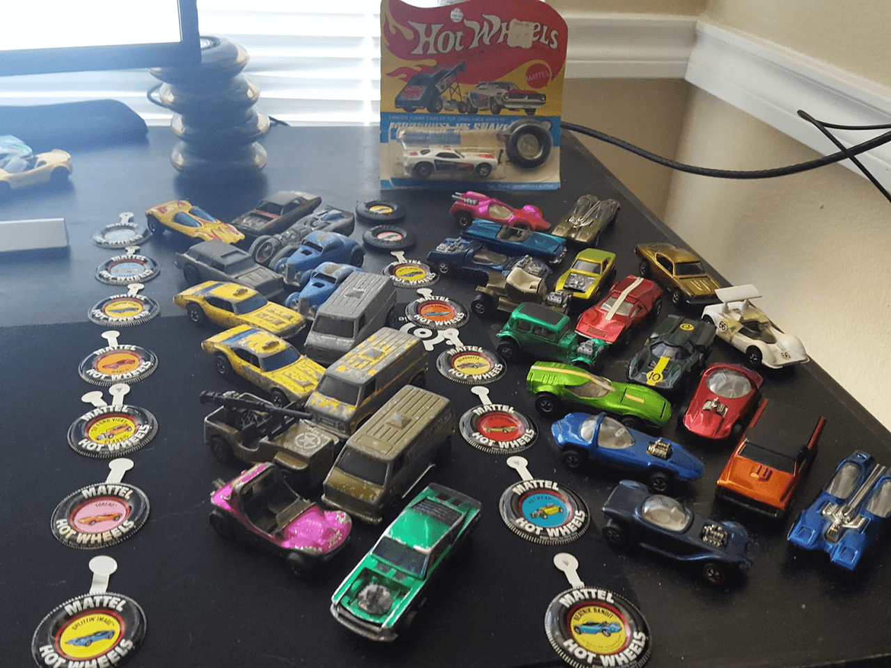 Vintage Hot Wheels Redline Collection · 30-Piece Lot with Mattel Buttons