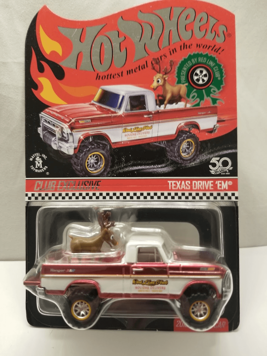 Hot Wheels RLC · Texas Drive Datsun 620 Pickup with Deer (50th Anniversary)